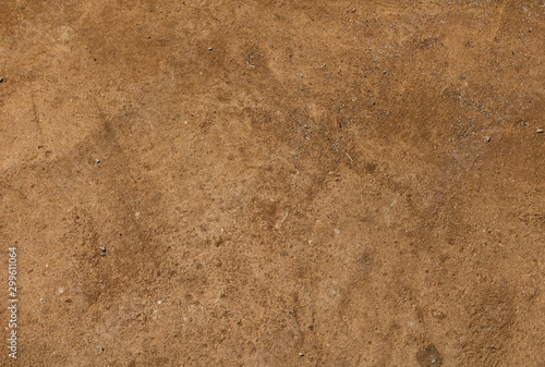 Obraz na plátně The surface of a dirty sandy floor, ground background