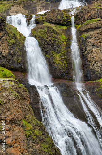 Rjukandi Waterfalls in Iceland  Europe