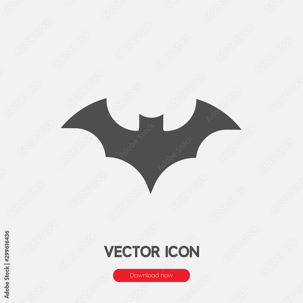 Bat vector icon vector. Linear style sign for mobile concept and web design. Bat symbol illustration. Pixel vector graphics - Vector. Bat vector icon vector. Linear style sign for mobile concept and web design. Bat symbol illustration. Pixel vector graphics - Vector.