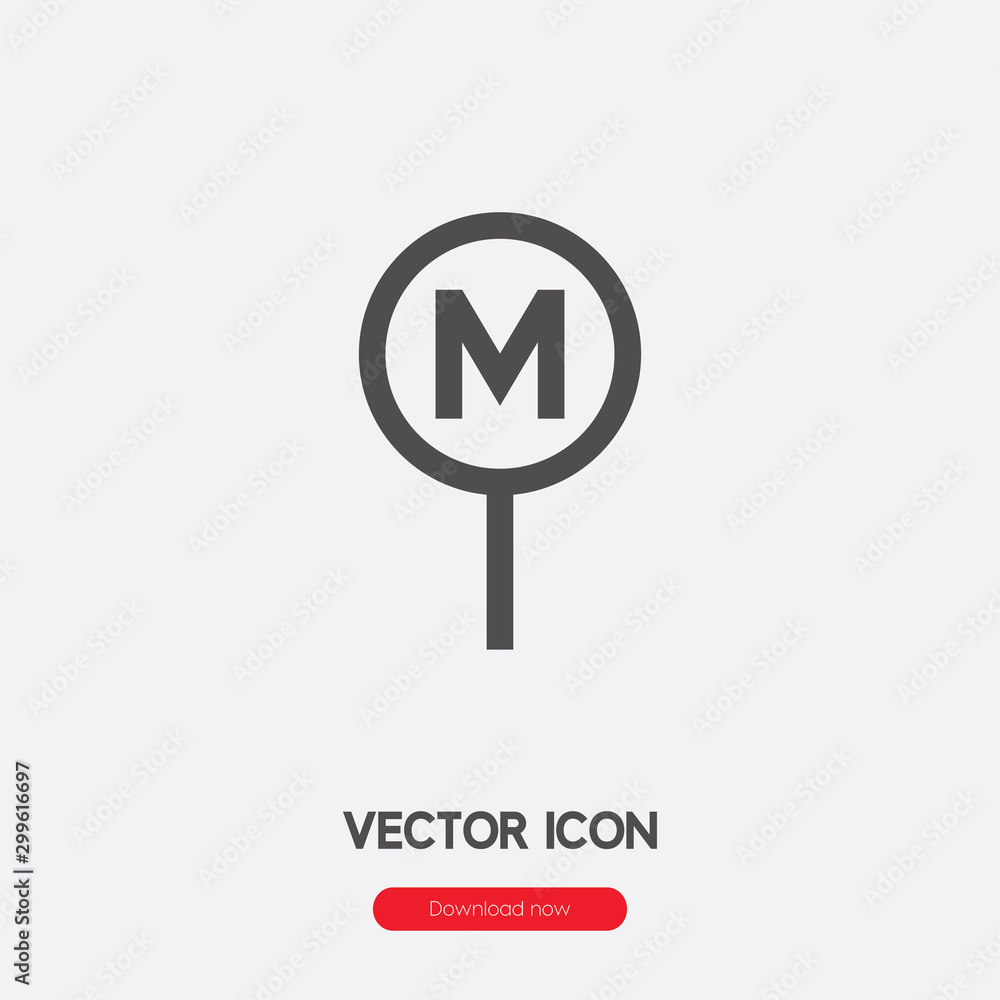 Metro icon vector. Linear style sign for mobile concept and web design. Metro symbol illustration. Pixel vector graphics - Vector. Metro icon vector. Linear style sign for mobile concept and web design. Metro symbol illustration. Pixel vector graphics - Vector.