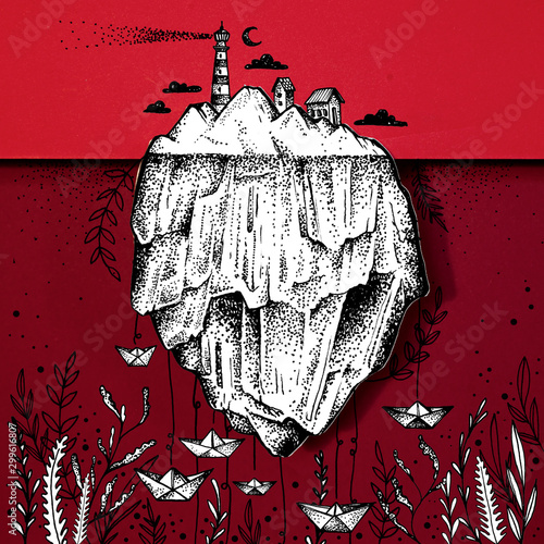 Iceberg island