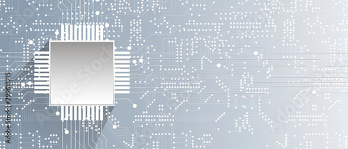 Abstract circuit board futuristic technology processing background