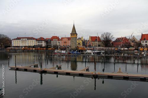 Lindau village on a winter day