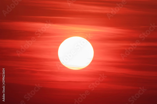 Big Sun, Sun SkyCloud at Beautiful Sunset photo