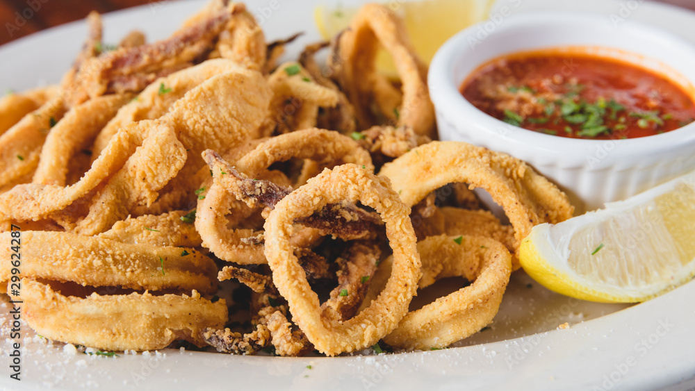 Italian dish - Fried Calamari