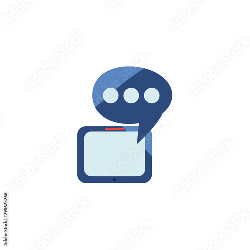 Wallpaper Mural Isolated communication bubble icon vector design Torontodigital.ca