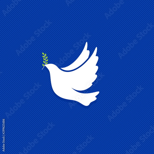 Dove, a symbol of peace and purity. The biblical symbol of the Holy Spirit.