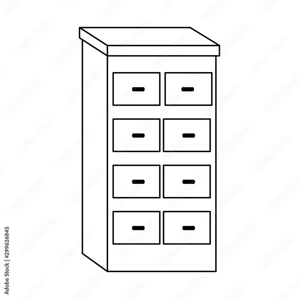 Wooden Four Drawer Rack icon Wooden Four Drawer Rack icon