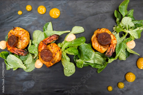 Grilled shrimp Southwestern style photo