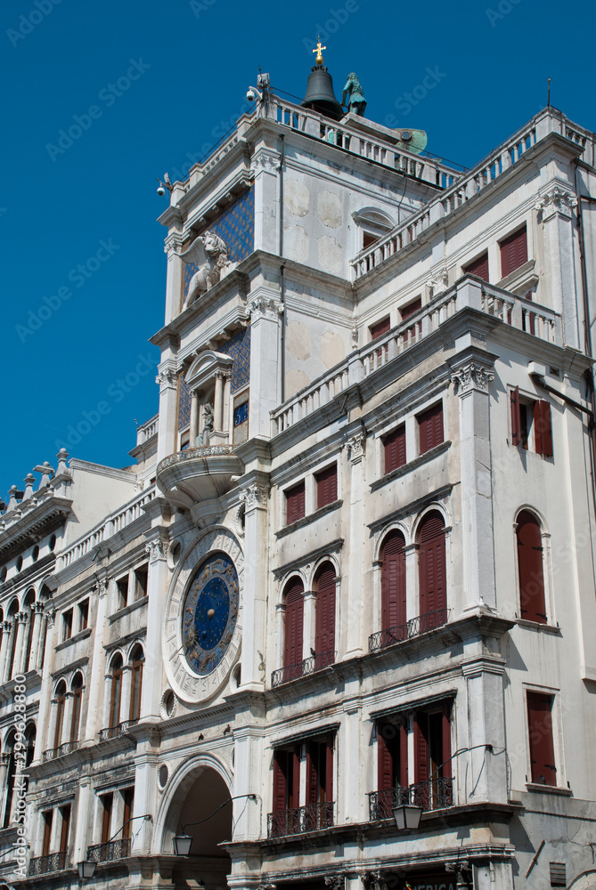 Venice, Italy: The clock tower of St. Mark (Torre dell'Orologio)