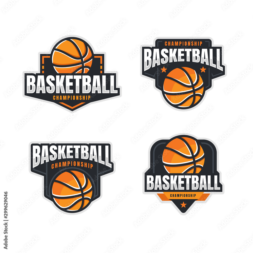Basketball Logo Set, American Logo Sport