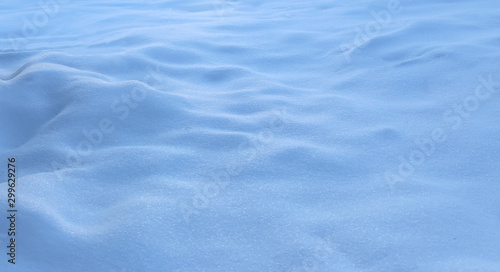 Background of fresh snow. Natural winter background.