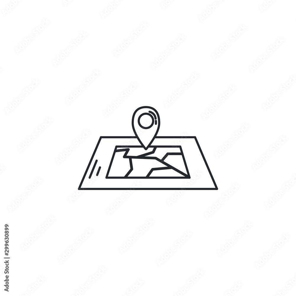 Isolated gps mark vector design