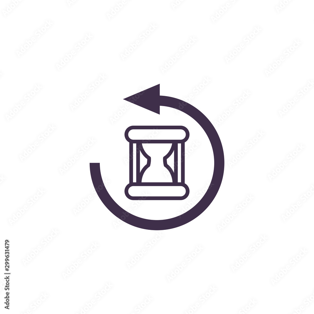 Isolated hourglass icon vector design