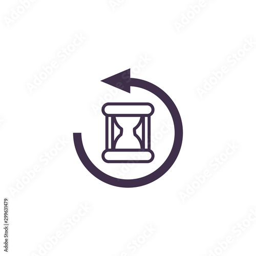 Isolated hourglass icon vector design