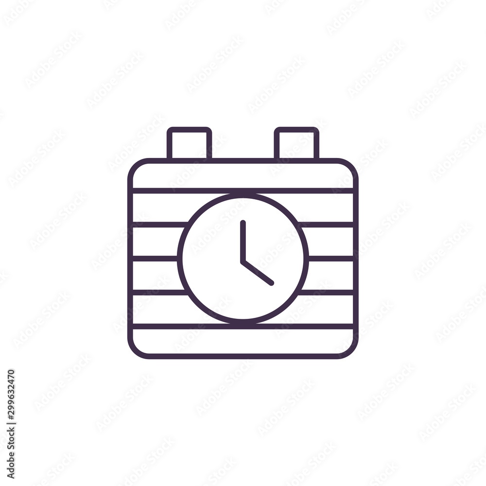 Isolated alarm clock icon vector design Isolated alarm clock icon vector design