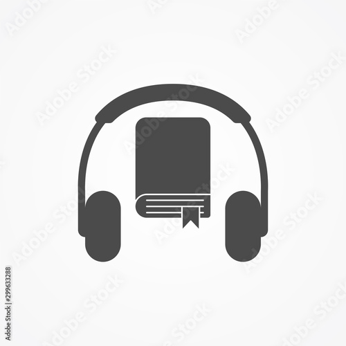 Audio lesson vector icon sign symbol