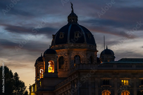 View from the Hofburg area ...