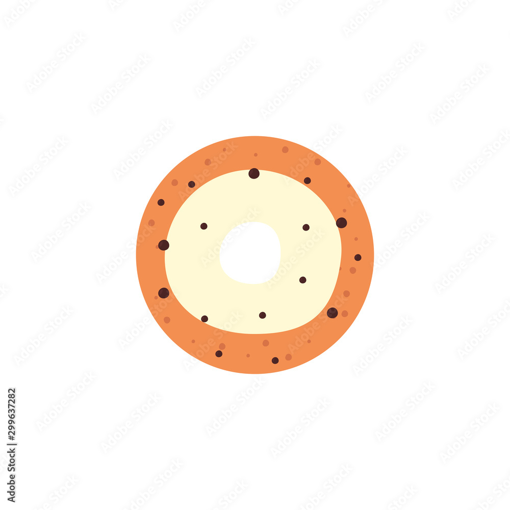 Isolated sweet donut icon vector design Isolated sweet donut icon vector design