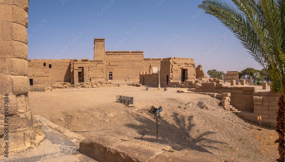 Philae temple near Aswan on the Nile, Egypt, Africa