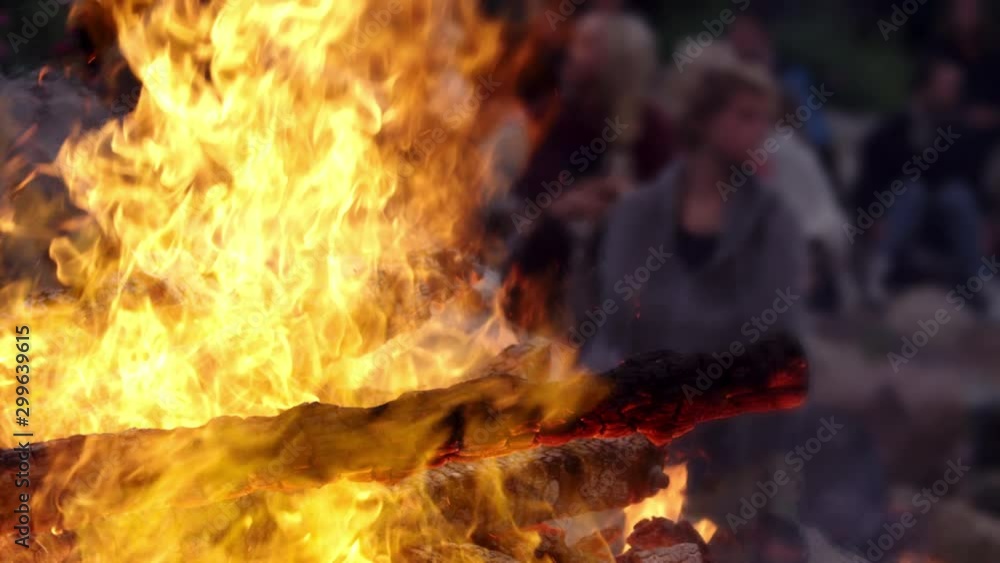 Closeup of Pile of Wood Burning into Red-hot Flame Closeup of Pile of Wood Burning into Red-hot Flame