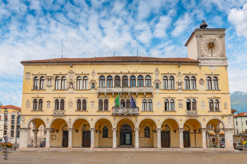 Medieval town hall at the historic centre of Belluno, Italy. © GISTEL