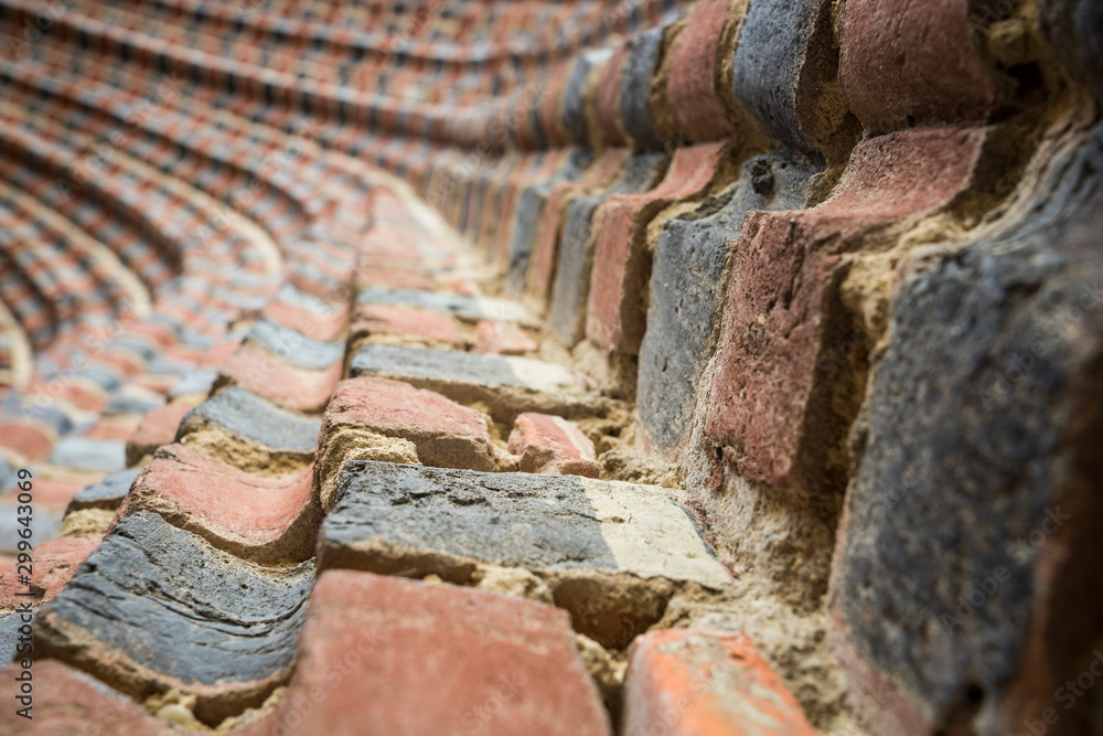 Detail of a medieval church. Detail of a medieval church.