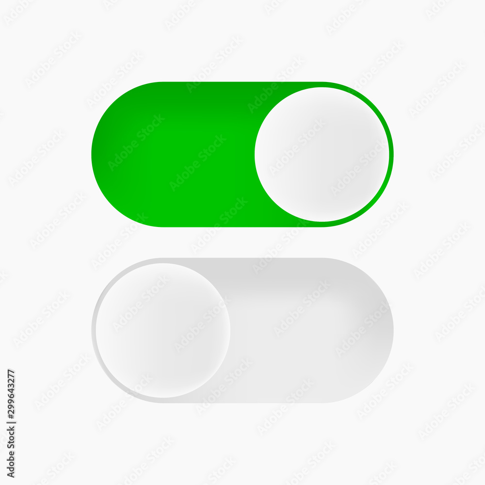 switch button on and off in flat with shadow switch button on and off in flat with shadow