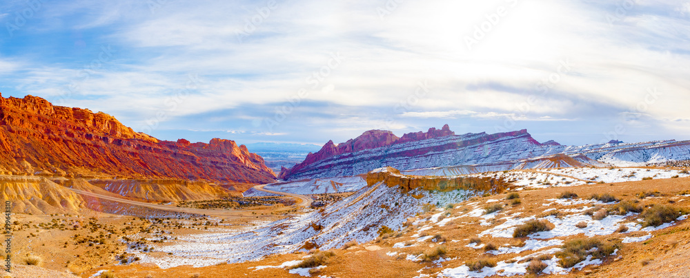 Moab Utah Colorful Landscape - obrazy, fototapety, plakaty 