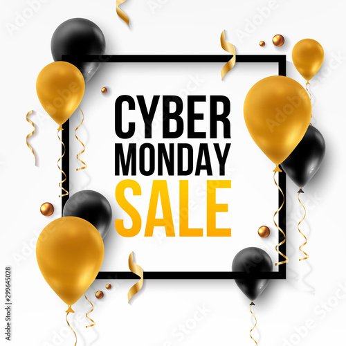 Cyber Monday Sale Abstract Background.