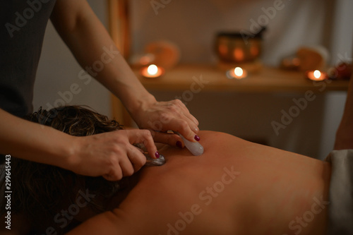 Wallpaper Mural woman getting a massage in spa Torontodigital.ca