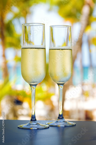 Champagne flute glasses, holiday luxury lifestyle