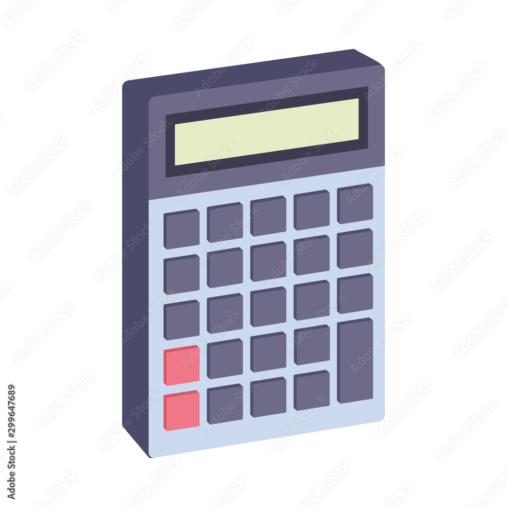 calculator device icon, flat design calculator device icon, flat design