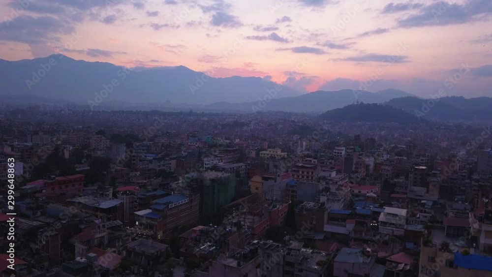 Aerial : Above the city of Kathmandu, Nepal Aerial : Above the city of Kathmandu, Nepal