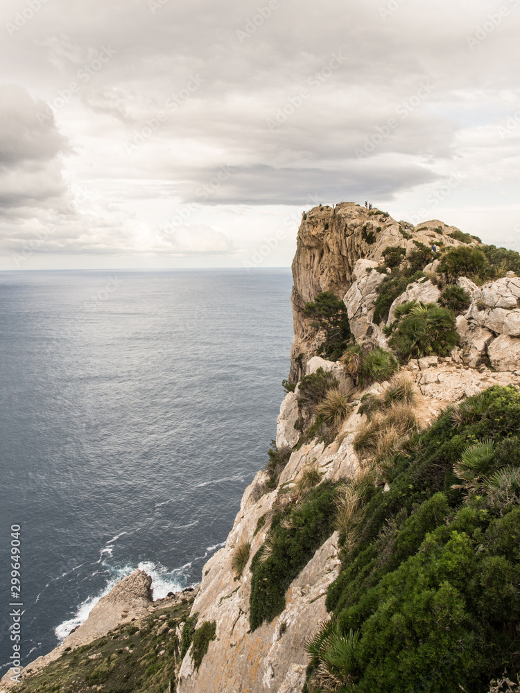 Cliff by the sea in Mallorca