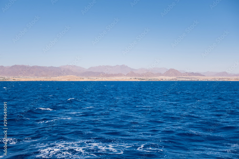 Red sea Tiran island Bay Akaba near Sharm El Sheikh in Egypt