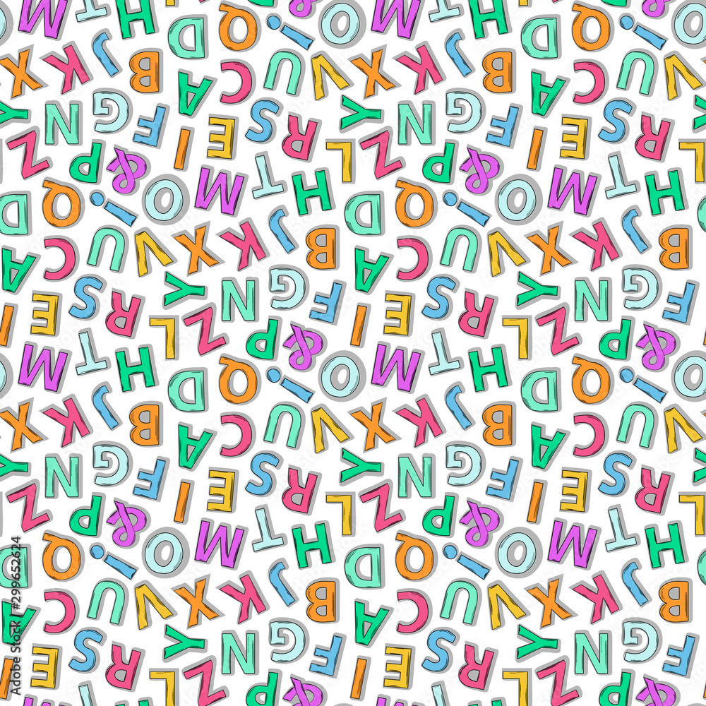 ABC pattern seamless. ABC pattern seamless.