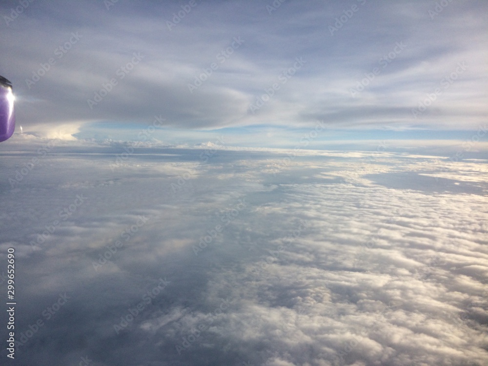 Foto über den Wolken - aus dem Flugzeug 