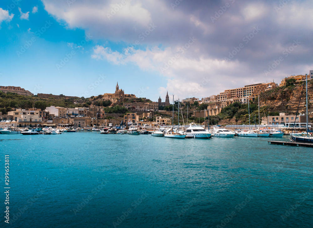Overlooking the Island of Gozo 