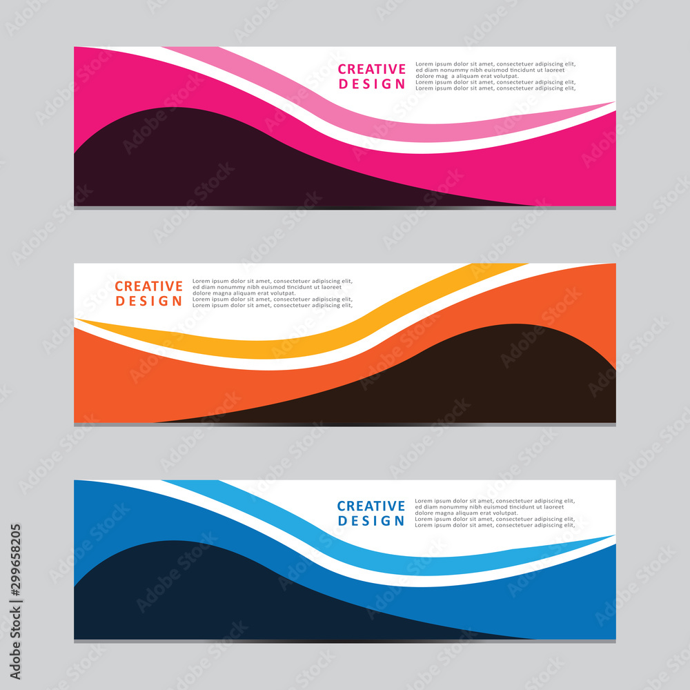 Fototapeta premium Vector abstract geometric design banner web template. Modern design. Vector illustration