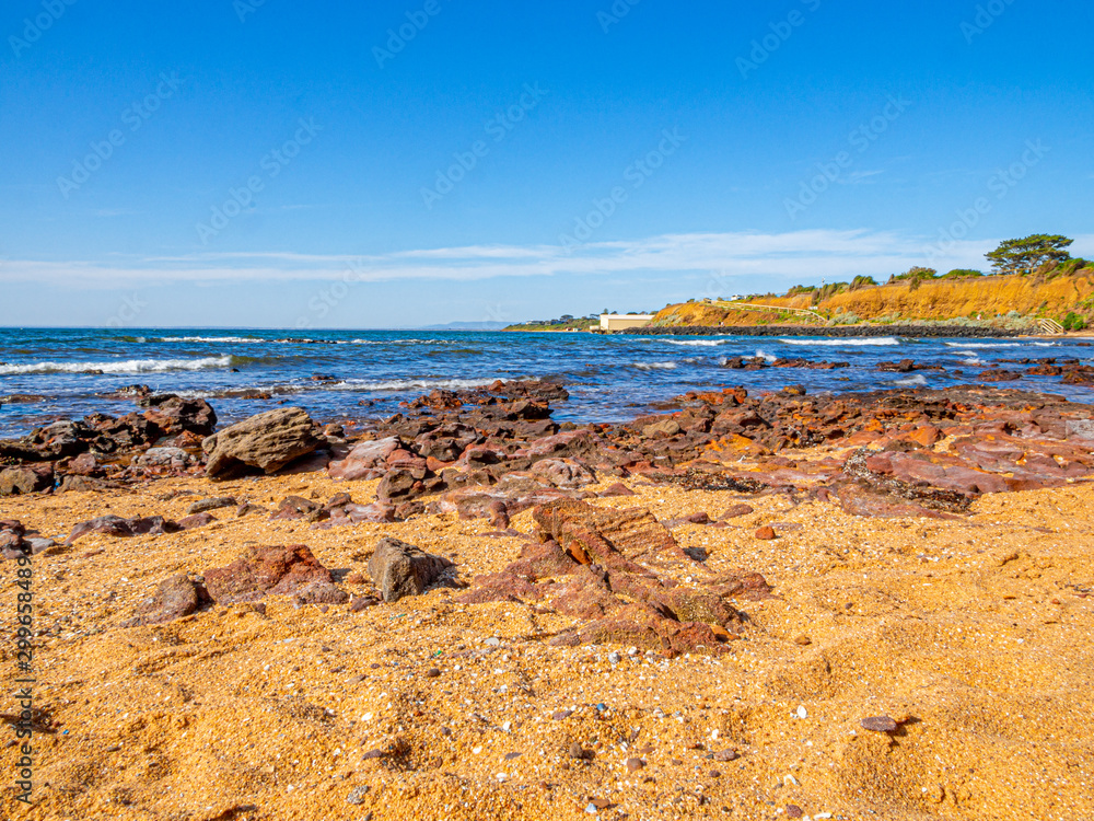 Sand Rocks Sea