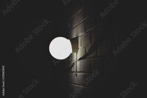 Light bulb in the dark
