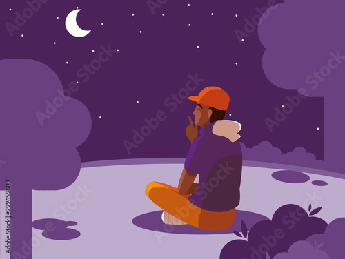 Avatar man person vector design