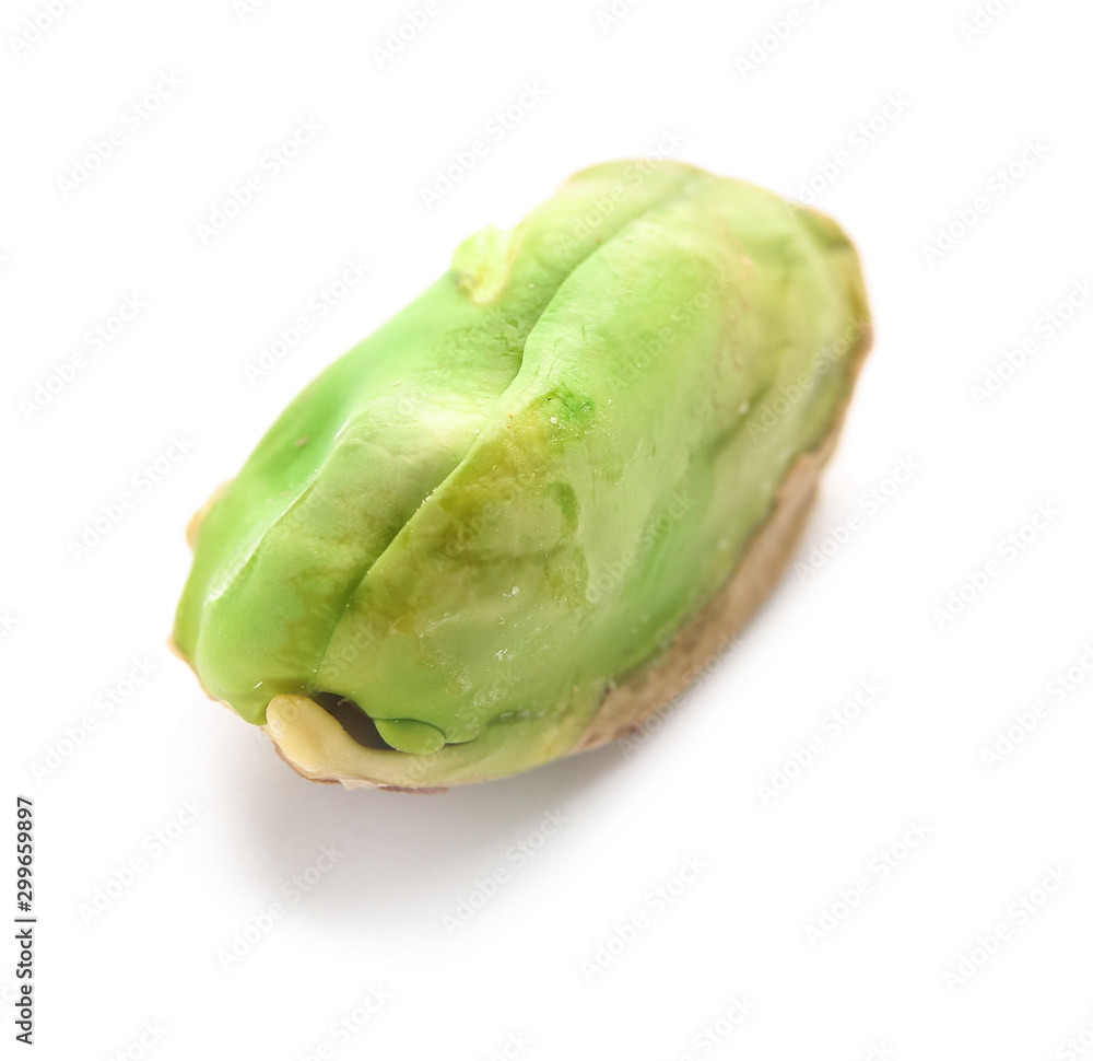 Tasty pistachio nut on white background Tasty pistachio nut on white background