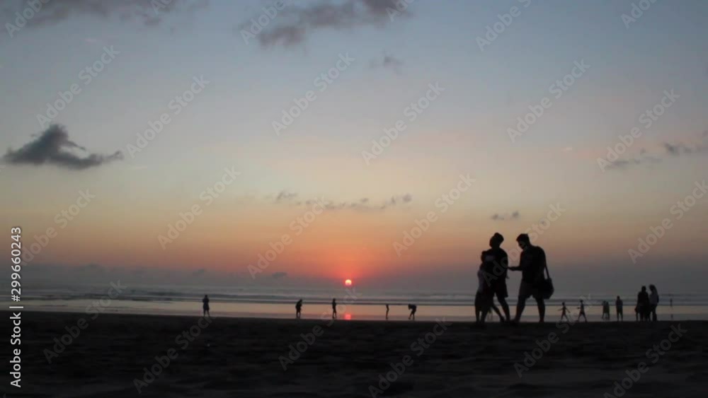 Sunset in Double Six Beach Sunset in Double Six Beach