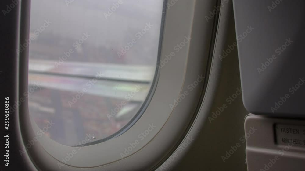 Airplane flight, Window seat Point of View Airplane flight, Window seat Point of View