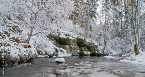 river in winter