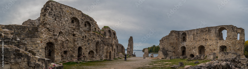 ancient ruins of old castle