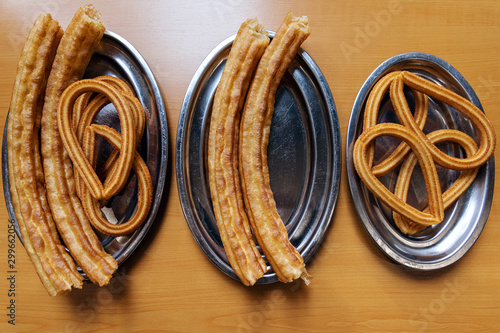 diferent king of spanish churros