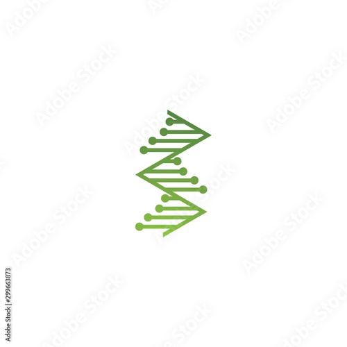 DNA logo template vector icon design